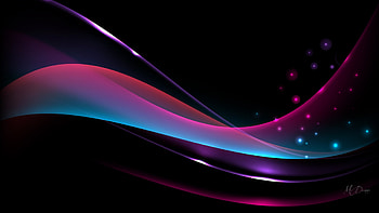 Wave of Light, abstract, glow, lights, shine, stars, wave, Firefox Persona theme HD wallpaper