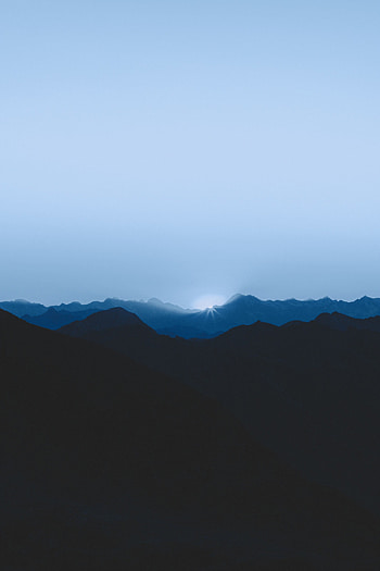 Sunrise, Nature, Sky, Mountains, Dawn, Rise HD phone wallpaper