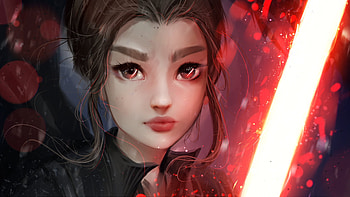 Rey Dark Side Of The Force, rey, star-wars, deviantart, artist, artwork HD wallpaper
