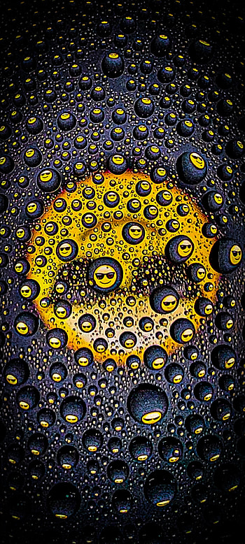 Water droplet cool oji, drop, electric blue, water drop, samsung, black HD phone wallpaper