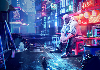 Thanos Exhausted After Work Everyday, thanos, superheroes, digital-art, artwork, behance, supervillain HD wallpaper