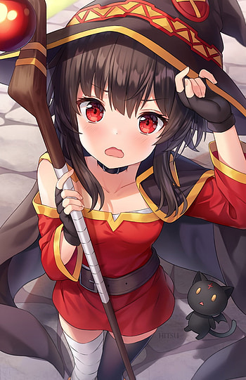 Megumin, waifu, anime, konosuba HD phone wallpaper