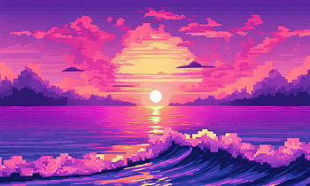 8 Bit Synthwave , 8-bit, synthwave, artist, artwork, digital-art, deviantart HD wallpaper