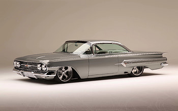 1960, Chevrolet Impala, front view, exterior, silver Impala, 1960 Impala tuning, vintage cars, Chevrolet HD wallpaper