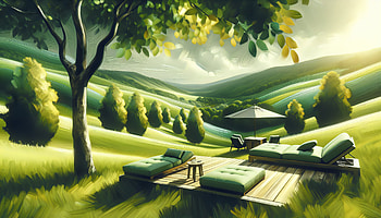 Serene Retreat: Ultra, relaxation, nature, landscape, greenery HD wallpaper
