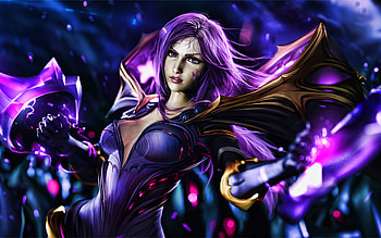 KaiSa, , MOBA, battle, League of Legends, LoL, Legends of Runeterra, artwork, KaiSa League of Legends HD wallpaper