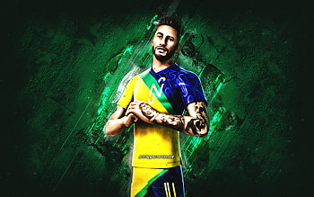 Fortnite Neymar Skin, Fortnite, main characters, green stone background, Neymar, Fortnite skins, Neymar Skin, Neymar Fortnite, Fortnite characters HD wallpaper