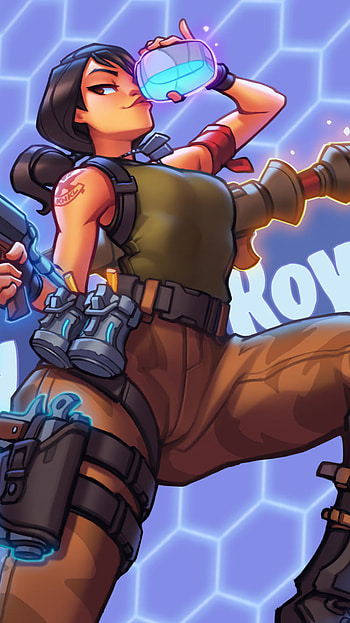 Fortnite Action: Dynamic Hero, video game, Fortnite HD phone wallpaper