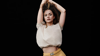 Maia Mitchell Harpers Bazaar Australia 2025, maia-mitchell, celebrities, model, actress, dark, black HD wallpaper