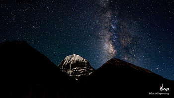 Kailash Mansarovar At Night HD wallpaper