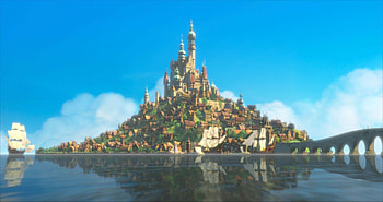Rapunzel's Castle from Disney's Tangled HD wallpaper
