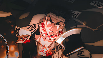 Demon Slayer: Hashira Training Arc | Gyoumei Attacking Muzan, Anime, Demon Slayer: Kimetsu no Yaiba, Gyomei Himejima, Demon Slayer: Kimetsu no Yaiba - Hashira Training Arc HD wallpaper