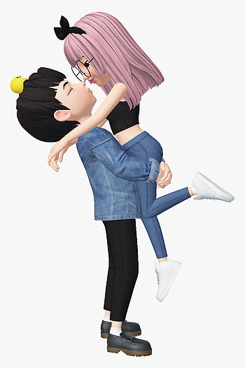 Cute Boy And Girl Couple Cartoon HD phone wallpaper