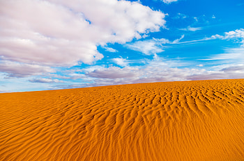 Algeria desert, Sahara, sand, clouds, blue sky HD wallpaper