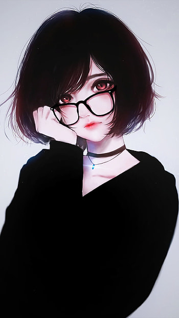 Anime Girl Short Hair HD phone wallpaper
