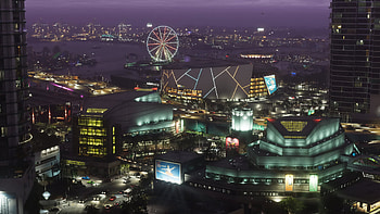 : Grand Theft Auto VI Vibrant Nighttime Gaming Cityscape, video game, Grand Theft Auto VI, gaming environment HD wallpaper