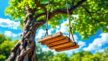 Tree Swing in Vibrant, tree swing, tree, swing, nature HD wallpaper