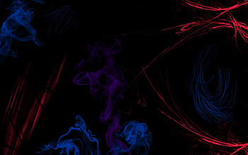 Kolors, blue, purple, black, red, dark HD wallpaper