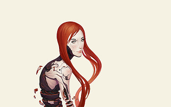 Fantasy, Girl, Robot, Hair, Cyborg HD wallpaper