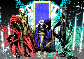 Fate/Zero, saber, servant, king, lancer, gilgamesh, fate zero HD wallpaper