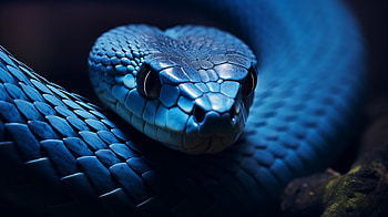 Majestic Blue Serpent, Animal, snake HD wallpaper
