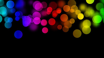 Abstract, Glare, Circles, Bright, Multicolored, Motley HD wallpaper