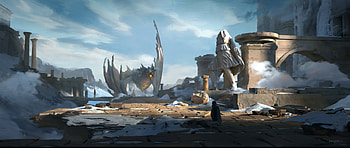 Frozen Citadel Dragon — Fantasy, fantasy, dragon HD wallpaper