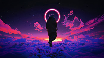 Journey Through The Dreamscape Meditation, artist, digital-art, synthwave, ai, art, artwork HD wallpaper