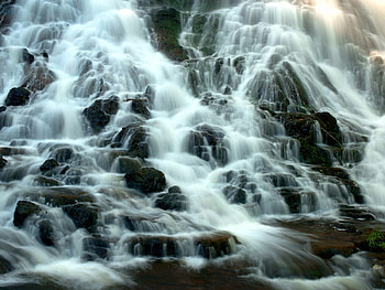 Waterfalls, nature, amazing, water, rocks HD wallpaper