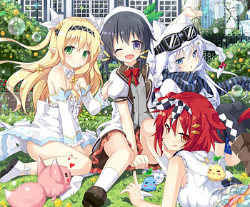 Friend Ship, silver hair, blond hair, blonde, floor, cute, red hair, long hair, dress, nice, laying, happy, blonde hair, adorable, lay, female, sweet, smiling, blond, smile, girl, kawaii, anime girl, anime, pretty, redhead, lovely HD wallpaper
