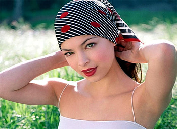Summer, model, lovely girl, green eyes, beautiful face HD wallpaper