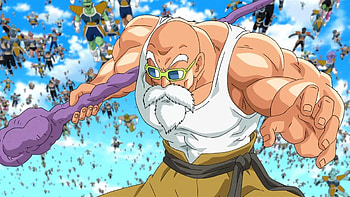 Master Roshi, Dragon Ball FighterZ reveal, Explosive gameplay, Fans' anticipation HD wallpaper
