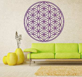 Flower of Life - Sacred Geometry Vinyl Wall Decal - The Personalized Gift Co. HD wallpaper