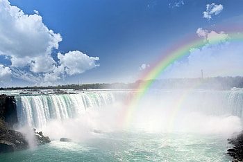 Rainbow, Niagara Falls HD wallpaper