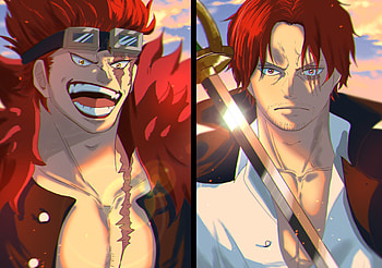 Eustass Kid VS Shanks, Anime, One Piece, Eustass Kid, Shanks (One Piece) HD wallpaper