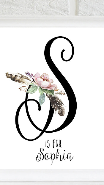 S Name Ka, White Background HD phone wallpaper