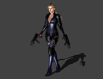 ... Resident Evil 5 - Jill Valentine MG Stand by IshikaHiruma HD wallpaper