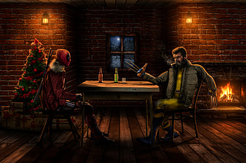 Deadpool And Wolverine Together, deadpool-and-wolverine, deadpool-3, wolverine, deadpool, 2024-movies, movies, superheroes, artist, artwork, digital-art, artstation HD wallpaper