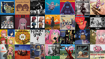 Bocchi x Albums, Bocchi Hitori, Anime, Bocchi the Rock! HD wallpaper