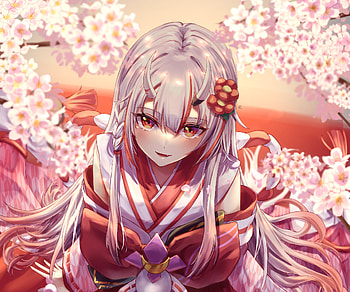 Nakiri Ayame, hololive, Nakiri Ayame, Anime, Virtual Youtuber HD wallpaper