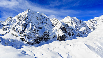 Snow Covered Mountain, winter, covered, mountain, snow HD wallpaper