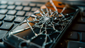 Cracked Screen - Tech Mishap Aesthetic, broken screen HD wallpaper