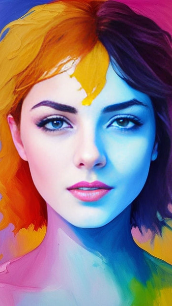 oil painting, portrait HD phone wallpaper