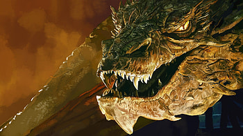 Smaug, Desolation of Smaug, Benedict Cumberbatch, Dragon art HD wallpaper