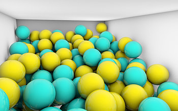 3D, Shine, Light, Color, Lot, Balls, Heap HD wallpaper