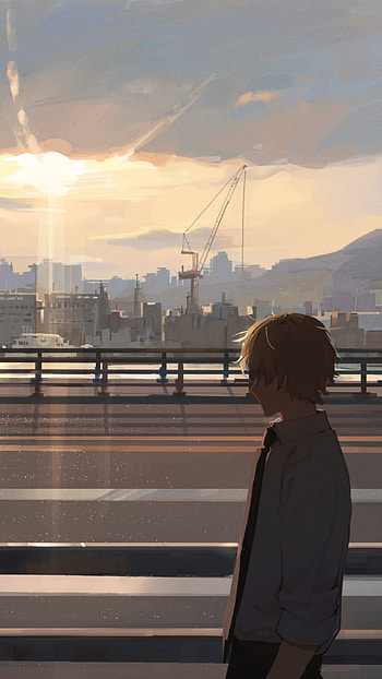 Chainsaw Man — Dusk on the Bridge (Mobile ), Anime, Chainsaw Man HD phone wallpaper