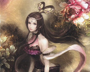 Diao Chan, diaochan, sublime, cute, oriental, long hair, dress, beauty, dynasty warriors, lady, fantasy girl, maiden, game, female, sexy, divine, gorgeous, hot, chinese, girl, beautiful, anime girl, elegant, anime, video game, gown HD wallpaper