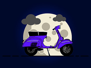 Scooter Minimal 10k, scooter, minimalism, minimalist, artist, artwork, digital-art HD wallpaper