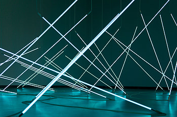 Shine, Light, Miscellanea, Miscellaneous, Rays, Beams, Neon, Installation HD wallpaper