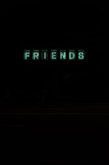 Words, Dark, Neon, Backlight, Illumination, Inscription, Letters, Friends HD phone wallpaper